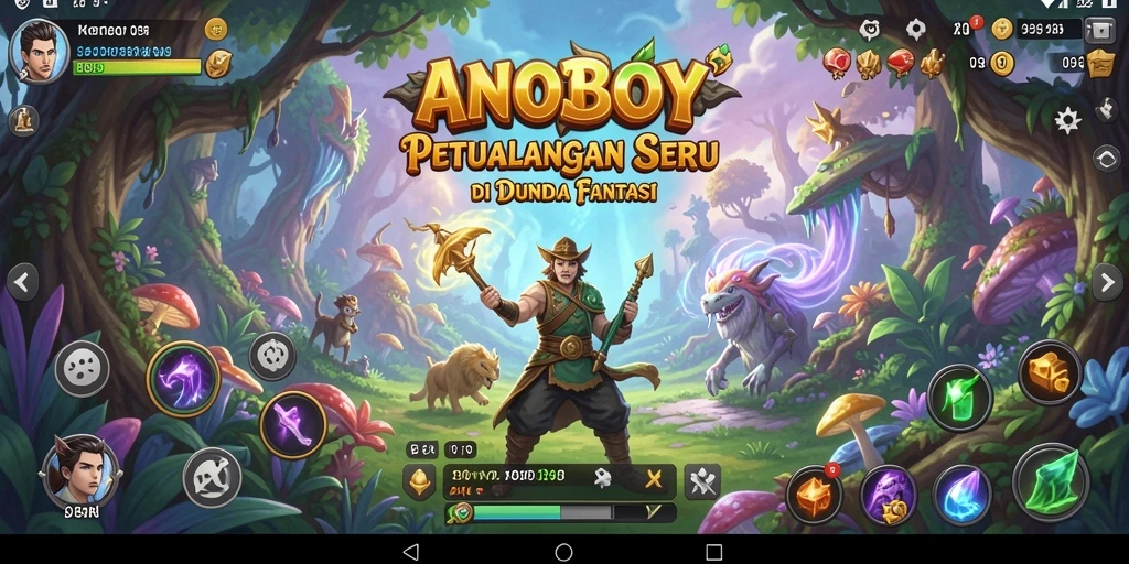 Screenshot ANOBOY menampilkan momen petualangan yang mendebarkan.