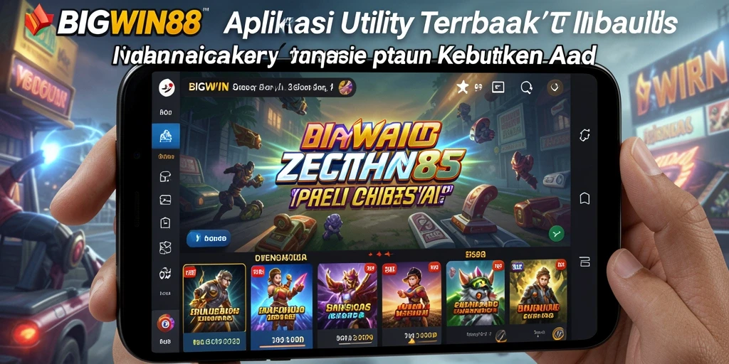 Tangkapan layar aplikasi BIGWIN88 menampilkan berbagai fitur utility yang bermanfaat.