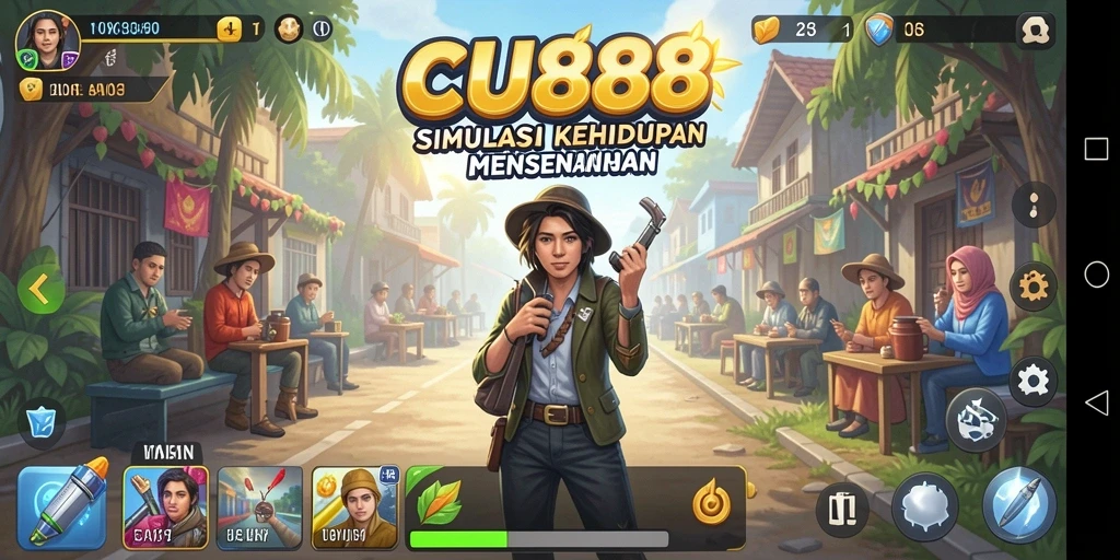 Tampilan gameplay CU888 yang menakjubkan dalam simulasi kehidupan.
