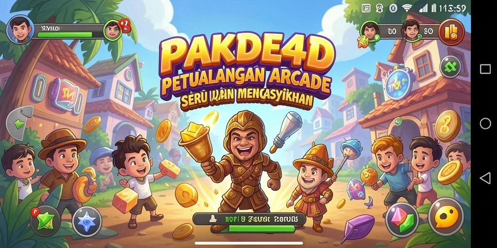 Tampilan seru dari gameplay PAKDE4D yang menghibur dan menantang.