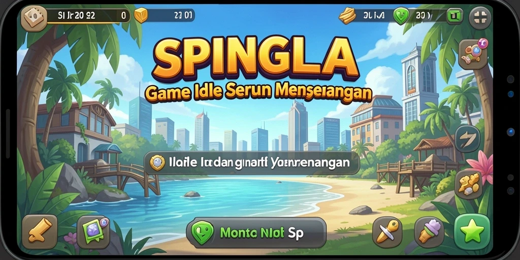 Tampilan gameplay SPINGILA yang menarik dan interaktif.