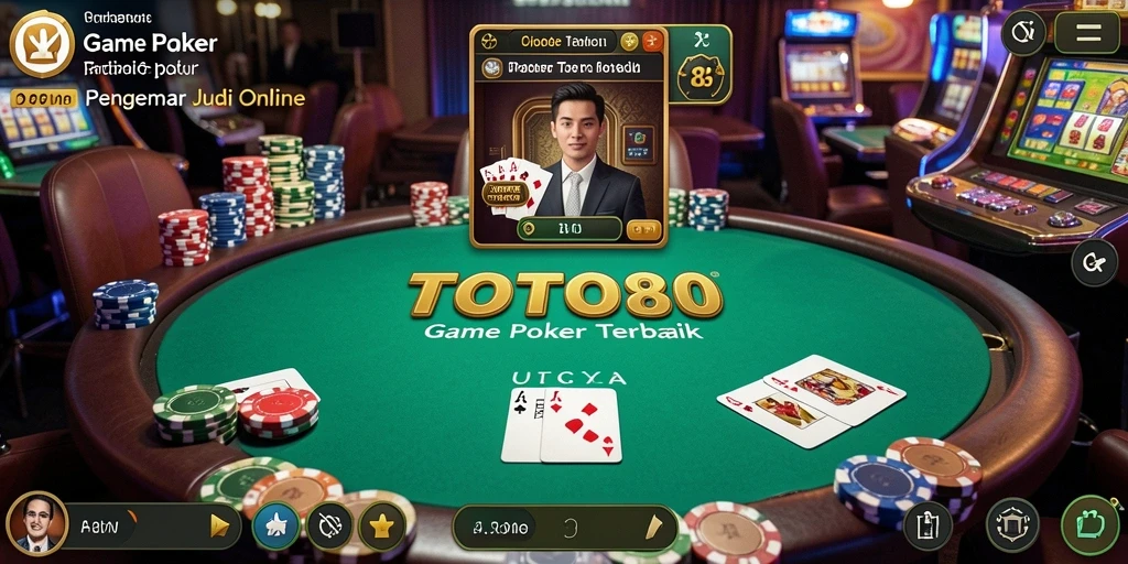 Tampilan gameplay poker yang menarik di TOTO80 dengan fitur menarik.